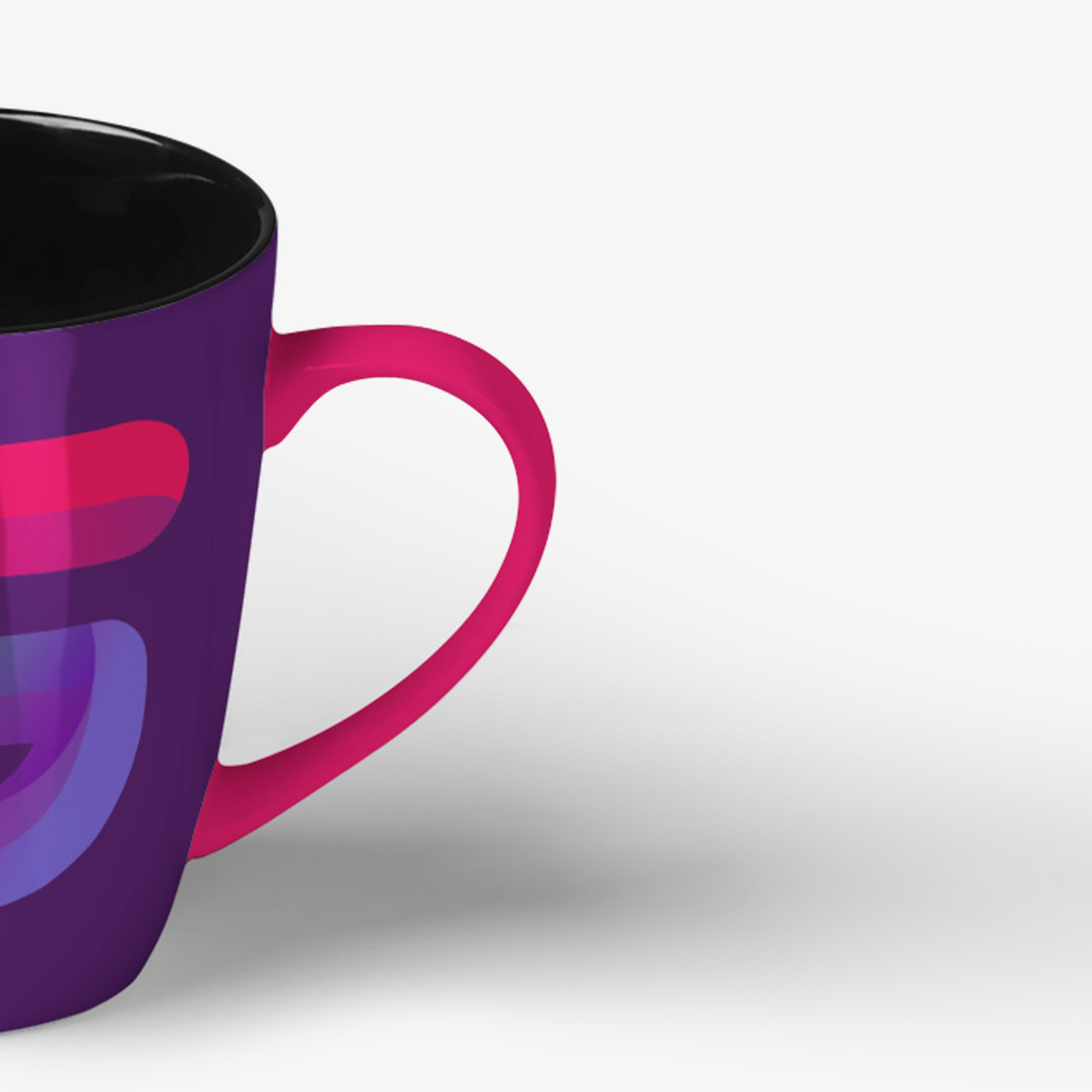 Dark Mug with Logo – Image 3